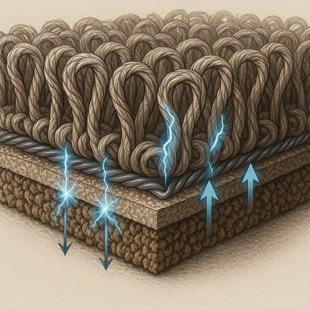 wykładzina antyelektrostatyczna.
