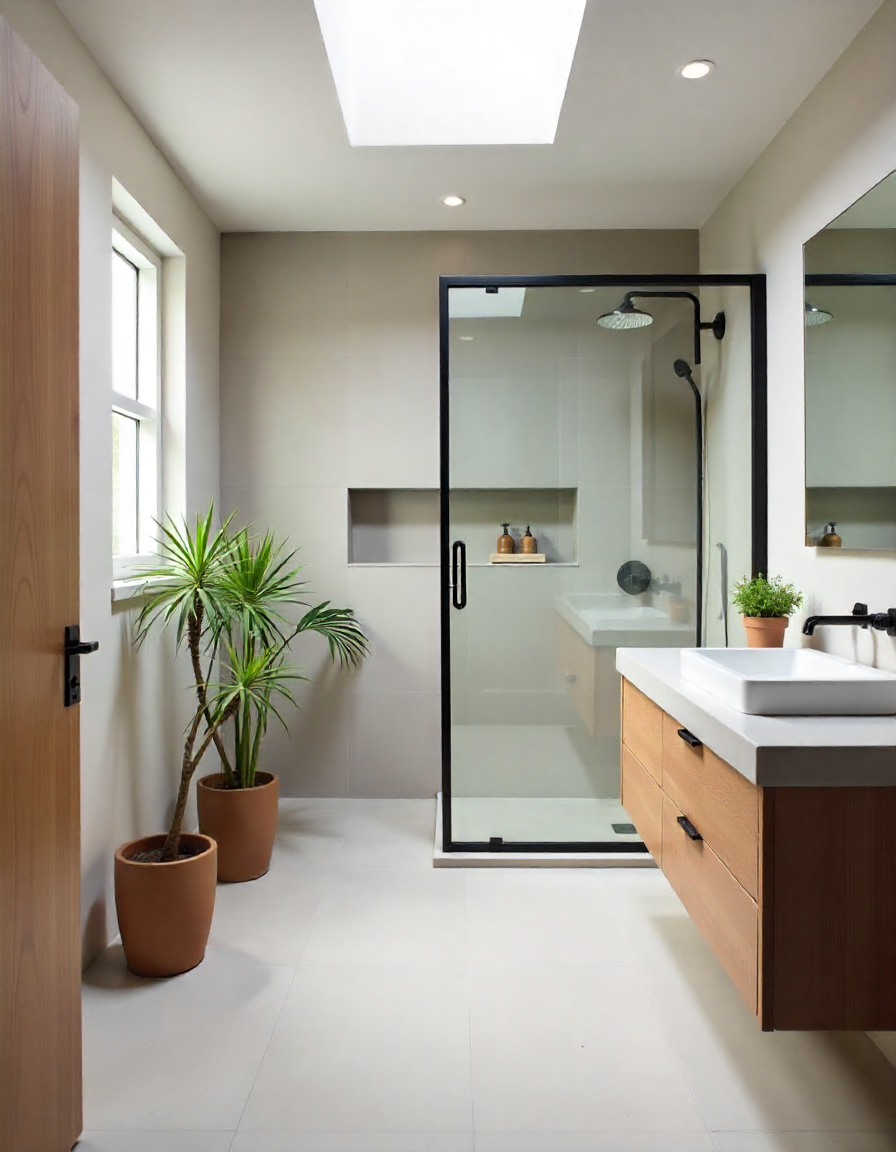 jasna podłoga do łazienki