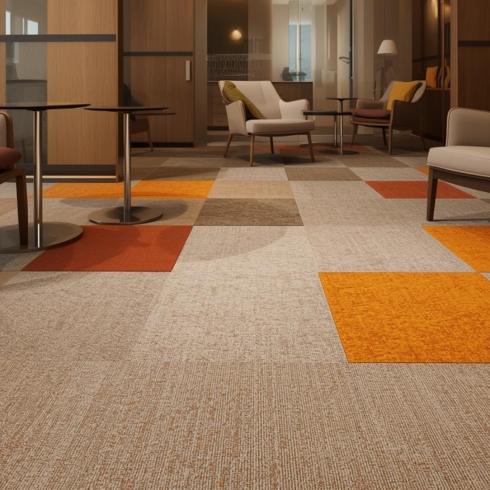 Montaż wykładziny w biurze