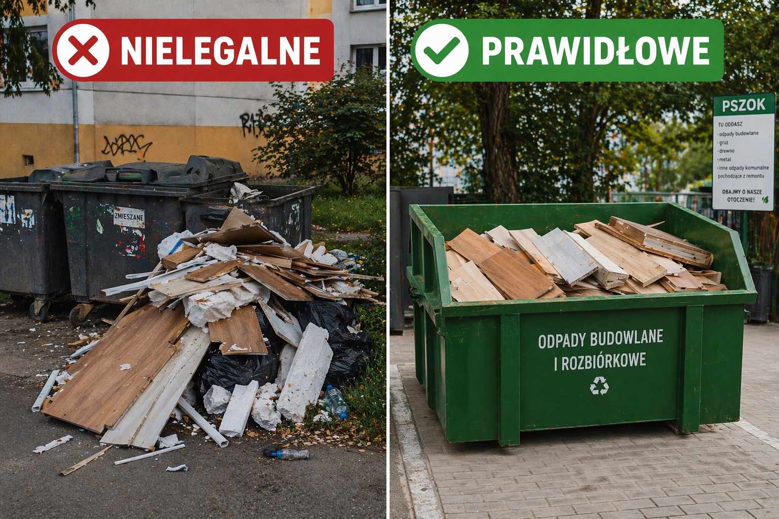 Gdzie wyrzucić panele - miejsca dozwolone i zakazane (2)