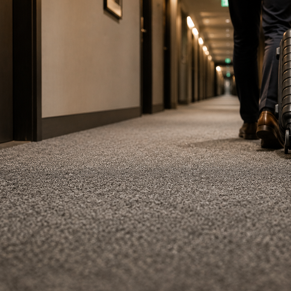 wykładziny flokowane w hotelach
