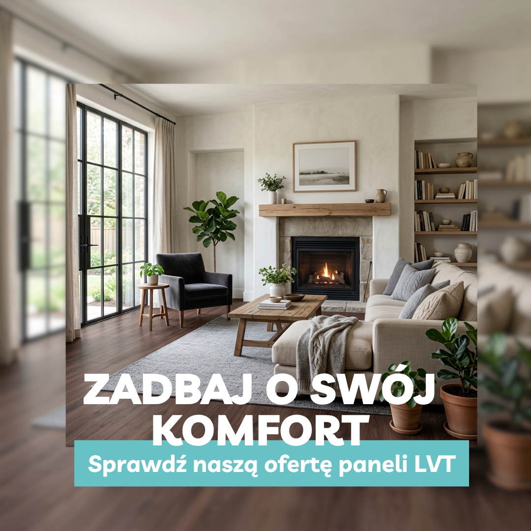 podłoga do salonu - panele LVT